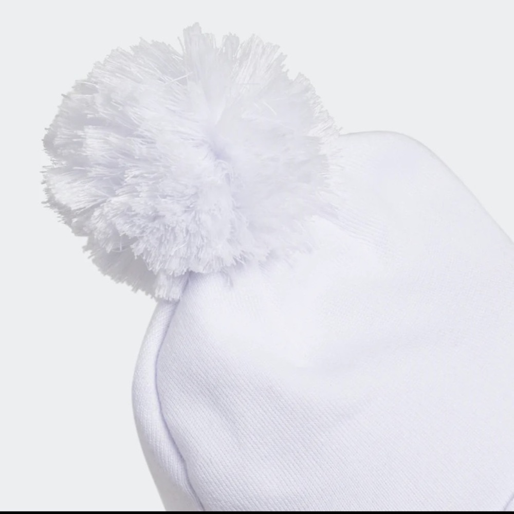 Adidas cuffed white pom top beanie - Picture 3 of 8